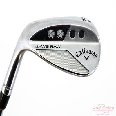 Mint Callaway Jaws Raw Chrome Wedge Lob LW 60° 10 Deg Bounce S Grind Dynamic Gold Spinner TI Steel Wedge Flex Left Handed 35.0in