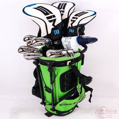 Complete Set of Men's TaylorMade & Odyssey Golf Clubs + TaylorMade Micro-Lite Stand Bag - Right Handed