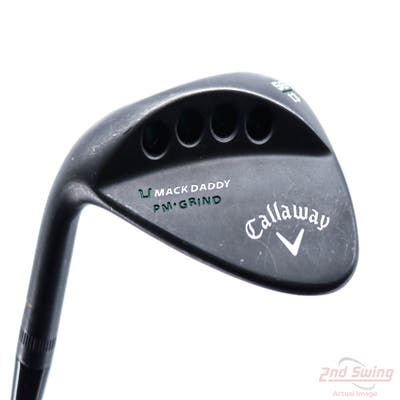 Callaway Mack Daddy Matte BLK PM Grind Wedge Sand SW 56° 13 Deg Bounce FST KBS Tour-V Wedge Steel Wedge Flex Left Handed 35.75in