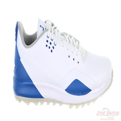 New Mens Golf Shoe Jordan ADG 3 9 White/Blue MSRP $140 CW7242 101