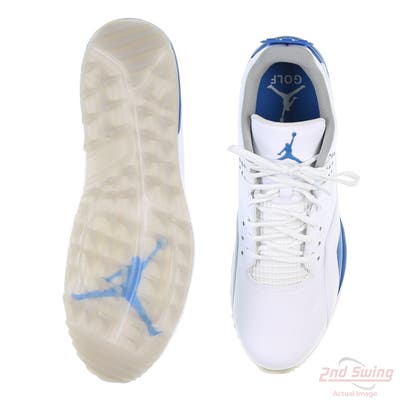 New Mens Golf Shoe Jordan ADG 3 10 White/Blue MSRP $140 CW7242 101