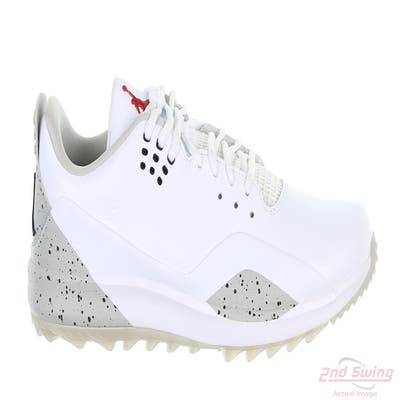 New Mens Golf Shoe Jordan ADG 3 10.5 White/Gray/Black MSRP $140 CW7242 100