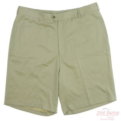 New W/ Logo Mens DONALD ROSS Shorts 42 Khaki MSRP $70