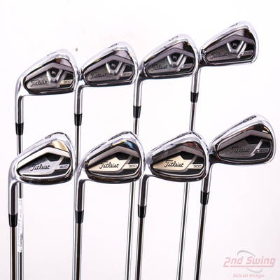 Titleist 2021 T300 Iron Set 4-PW AW True Temper AMT Red S300 Steel Stiff Left Handed STD