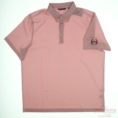 New W/ Logo Mens Cutter & Buck Polo X-Large XL Red MSRP $70