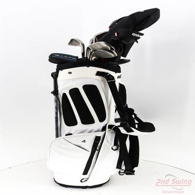 Complete Set of Men's Cleveland Orlimar Callaway Cobra Wilson Golf Clubs + NEW Bag Boy ZTF Stand Bag - Right Handed