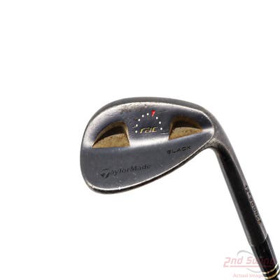 TaylorMade Rac Black Wedge Sand SW 56° 12 Deg Bounce Stock Steel Shaft Steel Wedge Flex Right Handed 35.5in