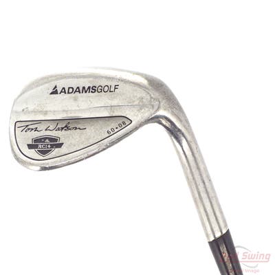 Adams Tom Watson RC14 Wedge Lob LW 60° 8 Deg Bounce Stock Steel Shaft Steel Wedge Flex Right Handed Red dot 35.5in