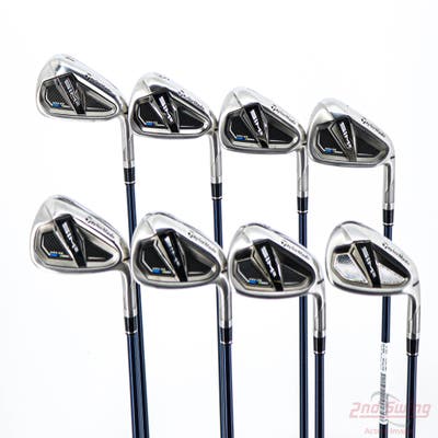 TaylorMade SIM2 MAX OS Iron Set 4-PW AW Fujikura Ventus Blue 7 Graphite Stiff Right Handed STD