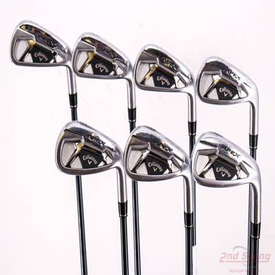 Callaway Apex 21 Iron Set 5-PW AW UST Mamiya Recoil 75 Dart Graphite Senior Right Handed +1 1/2"