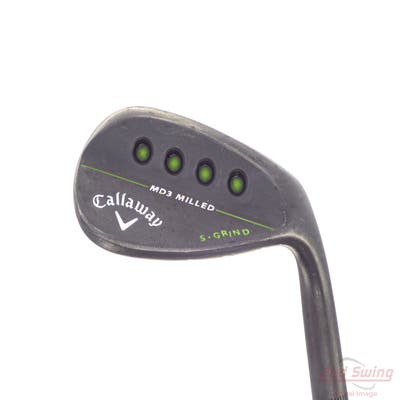 Callaway MD3 Milled Black S-Grind Wedge Lob LW 60° 9 Deg Bounce S Grind True Temper Dynamic Gold Steel Wedge Flex Right Handed 35.0in