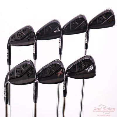 PXG 0311 XP GEN6 Double Black Iron Set 4-PW True Temper Dynamic Gold 105 Steel Stiff Left Handed +1/4"