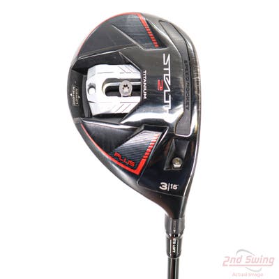 TaylorMade Stealth 2 Plus Fairway Wood 3 Wood 3W 15° Mitsubishi Kai'li Red 75 Graphite Stiff Right Handed 43.25in