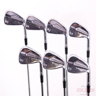 Mint Wilson Staff 2024 Staff Model Blade Iron Set 4-PW Dynamic Gold Mid 115 TI Steel Stiff Right Handed STD