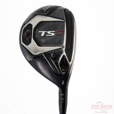 Titleist TS2 Fairway Wood 3 Wood 3W 15° PX HZRDUS Smoke Black RDX 70 Graphite Stiff Right Handed 43.0in