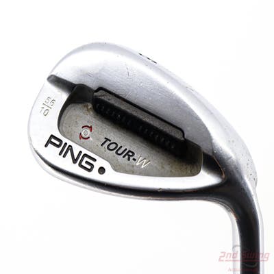 Ping Tour-W Brushed Silver Wedge Sand SW 56° 10 Deg Bounce Ping AWT Steel Stiff Right Handed Black Dot 35.25in