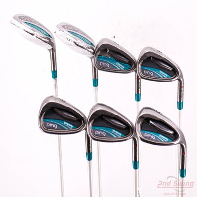 Ping 2015 Rhapsody Iron Set 5H 6H 7-PW SW Ping ULT 220i Lite Graphite Ladies Right Handed Red dot +1/2"