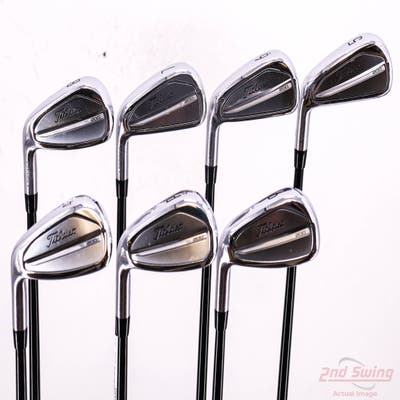 Titleist 2023 T200 Iron Set 5-PW GW Mitsubishi Tensei Blue AM2 Graphite Stiff Left Handed +1/2"