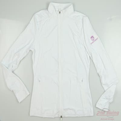 New W/ Logo Womens G-Fore Jacket Large L White MSRP $155