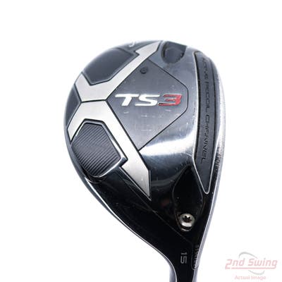 Titleist TS3 Fairway Wood 3 Wood 3W 15° PX HZRDUS Smoke Black 70 Graphite X-Stiff Right Handed 43.25in