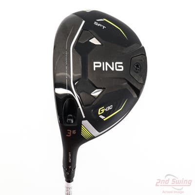 Ping G430 SFT Fairway Wood 3 Wood 3W 16° PX HZRDUS Smoke Red RDX 70 Graphite X-Stiff Left Handed 43.5in