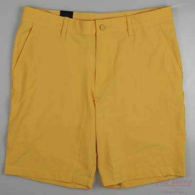 New Mens Adidas Shorts 38 Yellow MSRP $75