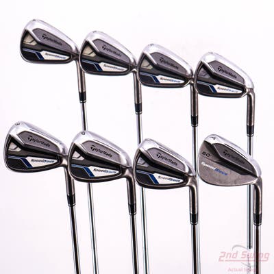 TaylorMade Speedblade Iron Set 4-PW AW TM Speedblade 85 Steel Steel Stiff Right Handed +1/2"