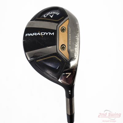 Callaway Paradym Fairway Wood 7 Wood 7W 21° PX HZRDUS Silver Gen4 60 Graphite Regular Right Handed 42.0in