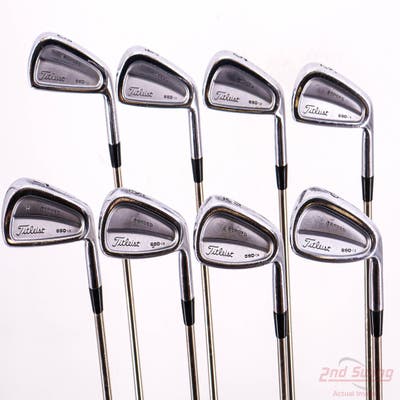 Titleist 690.CB Forged Iron Set 3-PW True Temper Black Gold Steel Stiff Right Handed +1/4"