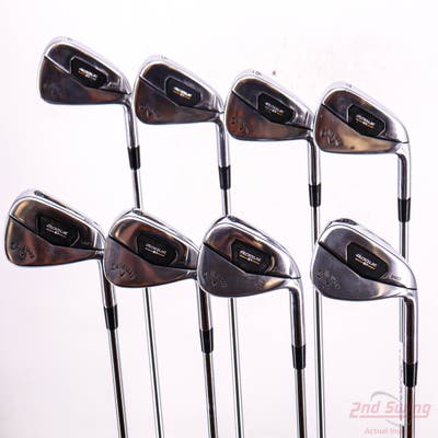 Callaway Rogue ST Pro Iron Set 4-PW AW Project X RIFLE 105 Flighted Steel Stiff Right Handed STD