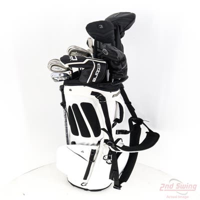 Complete Set of Men's Cobra Callaway Cleveland Golf Clubs + NEW Bag Boy ZTF Stand Bag - Right Handed