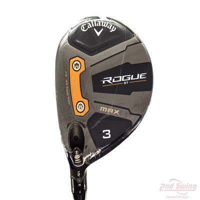 Mint Callaway Rogue ST Max Fairway Wood 3 Wood 3W 15° Graphite Design Tour AD VF-6 Graphite Stiff Left Handed 43.5in