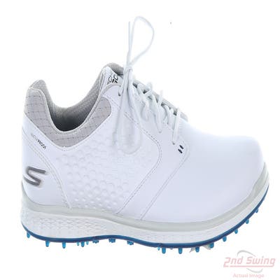 New Womens Golf Shoe Skechers Go Golf Elite V.3 Deluxe 10 White/Blue MSRP $115 17002/WNV