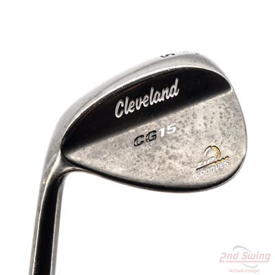 Cleveland CG15 Black Pearl Wedge Gap GW 52° 10 Deg Bounce Cleveland Traction Wedge Steel Wedge Flex Left Handed 35.75in