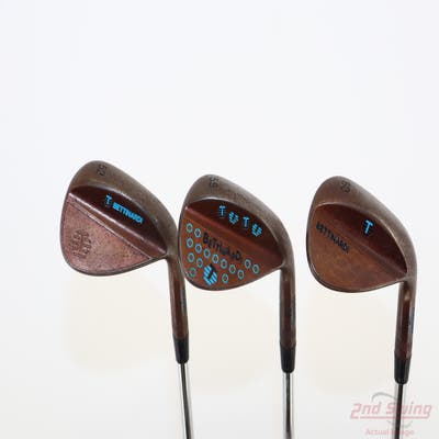 Bettinardi T-Hive Japanese Bronze 50-56-60 Wedge Set Stock Steel Shaft Steel Wedge Flex Right Handed 35.75in