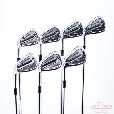 TaylorMade 2014 Tour Preferred CB Iron Set 4-PW FST KBS Tour-V 110 Steel Stiff Left Handed +1"