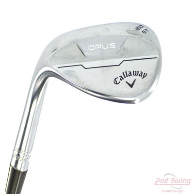 Callaway Opus Brushed Chrome Wedge Lob LW 60° 6 Deg Bounce T Grind Nippon NS Pro 950GH Neo Steel Stiff Left Handed 35.5in