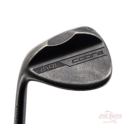 Cobra 2023 KING SB Black QPQ Wedge Sand SW 56° 10 Deg Bounce FST KBS Hi-Rev 2.0 125 Steel Stiff Left Handed 36.5in