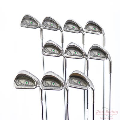 Ping Eye 2 Iron Set 2-PW SW Ping ZZ Lite Steel Stiff Right Handed Green Dot +1 1/4"