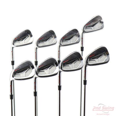 Ping S55 Iron Set 3-PW True Temper Dynamic Gold S300 Steel Stiff Left Handed Red dot +1"