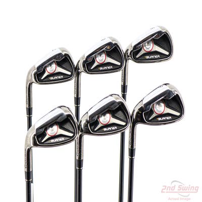 TaylorMade 2009 Burner Iron Set 5-PW TM Reax Superfast 65 Graphite Regular Left Handed +3/4"