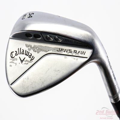 Callaway Jaws Raw Full Toe Chrome Wedge Sand SW 54° 10 Deg Bounce J Grind LA Golf A Series Mid 105 Graphite Stiff Right Handed 35.5in