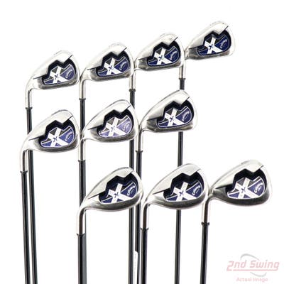 Callaway X-18 Iron Set 3-PW SW LW Callaway System CW75 Graphite Regular Left Handed +1 1/4"