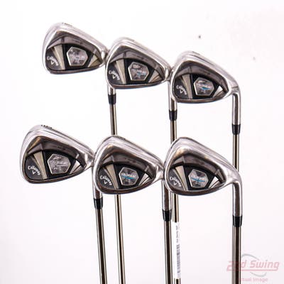 Callaway Rogue X Iron Set 6-PW AW UST Mamiya Recoil 760 ES Graphite Senior Right Handed +1/4"