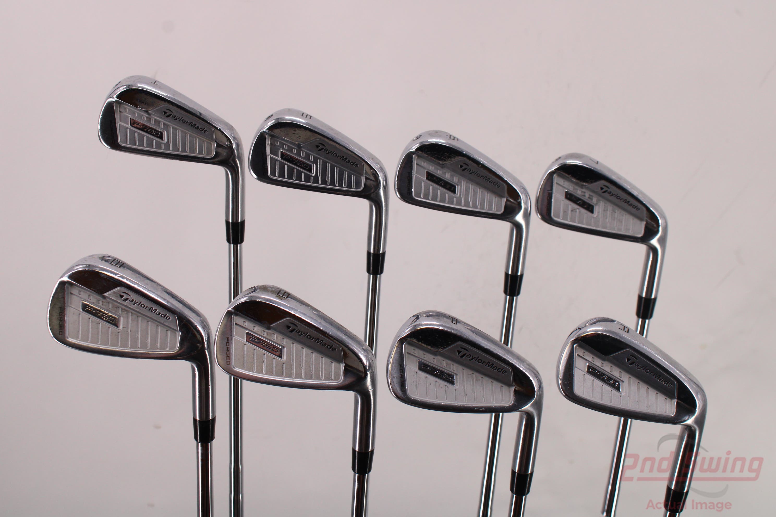 TaylorMade P760 Iron Set 4-PW GW FST KBS Tour-V Steel Regular Right ...