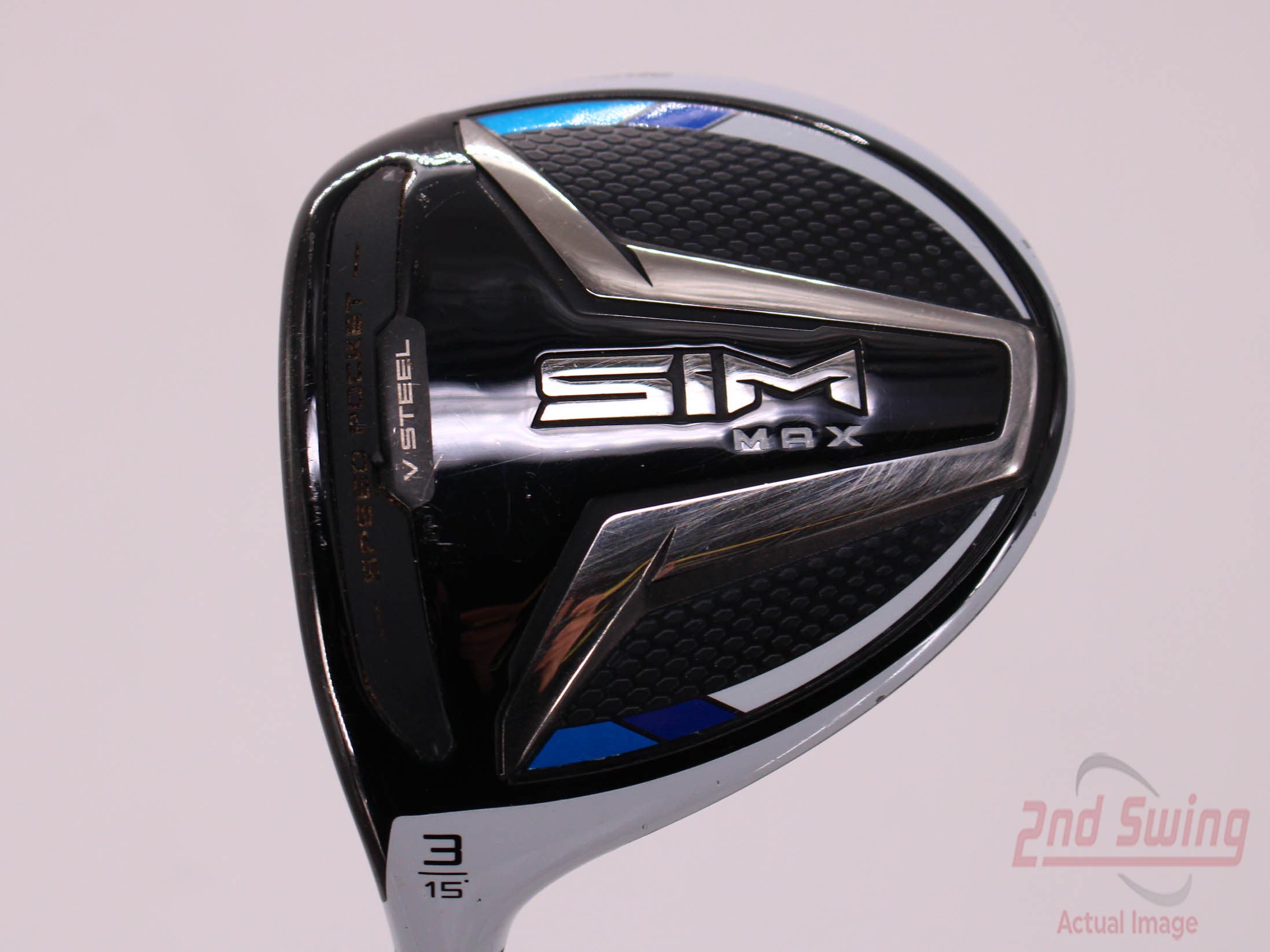 TaylorMade SIM MAX Fairway Wood 3 Wood 3W 15° Fujikura Ventus Blue 6  Graphite Stiff Left Handed 43.0in