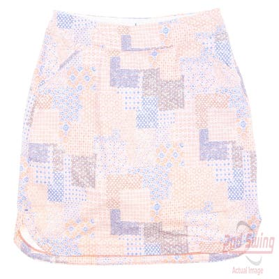 New Womens Peter Millar Golf Skort Large L Multi MSRP $109