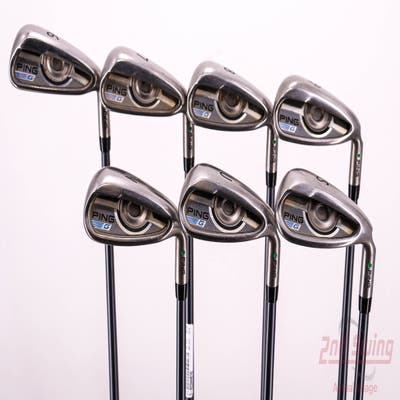 Ping 2016 G Iron Set 6-PW GW SW CFS 70 Graphite Graphite Regular Right Handed Green Dot 38.5in