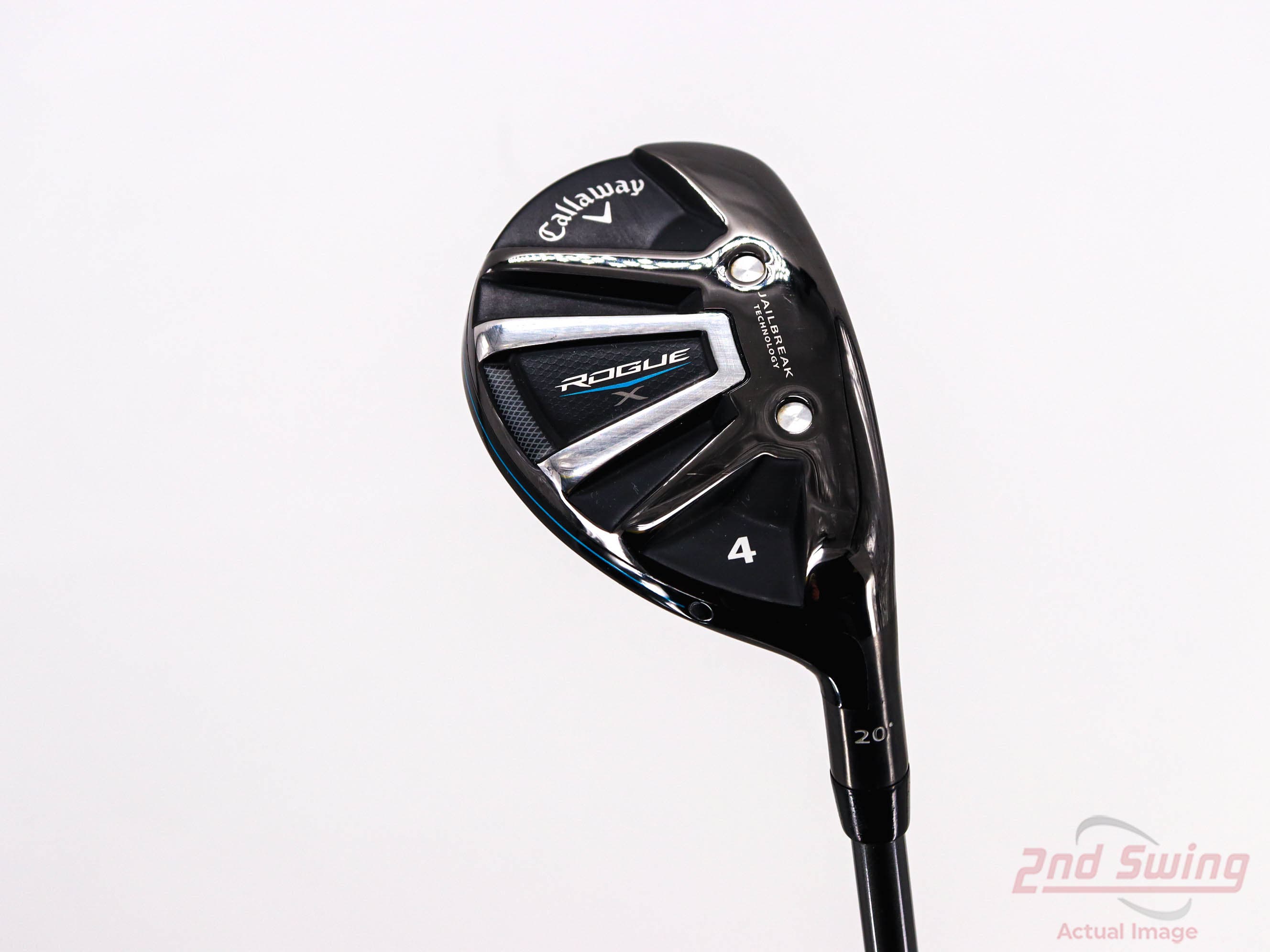 RH Callaway Rogue X 4 Hybrid 20° Graphite Synergy Senior Flex top JumboMax Nice!