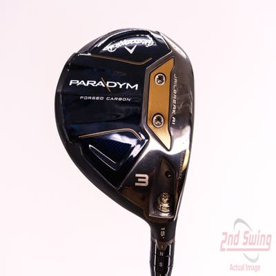 Mint Callaway Paradym Fairway Wood 3 Wood 3W 15° Project X HZRDUS Black Gen4 60 Graphite Stiff Right Handed 43.25in